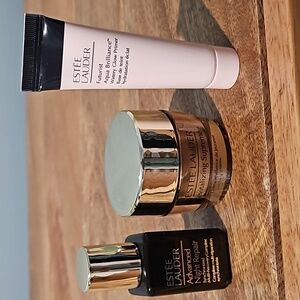 Estée Lauder Revitalizing Supreme+ Youth Power Cream and Advanced Night Repair.